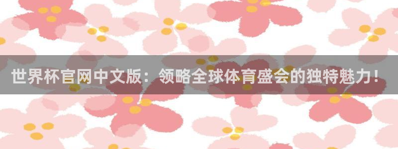 2026世界杯赛程:世界杯官网中文版:领略全球体育盛会的独特魅力!